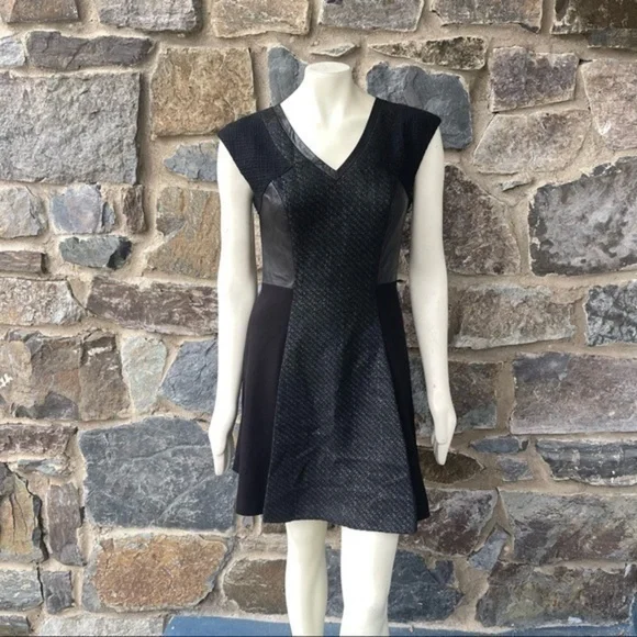 chinese dress ladies Harper Lamb Leather Dress  Rebecca Minkoff